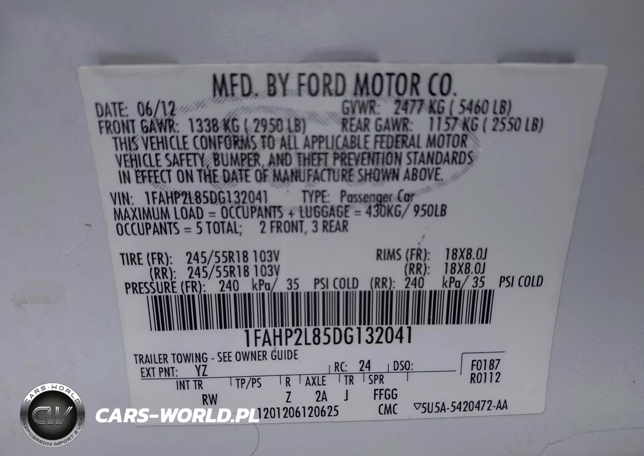 2013 Ford Police Interceptor VIN:1FAHP2L85DG132041 - 9