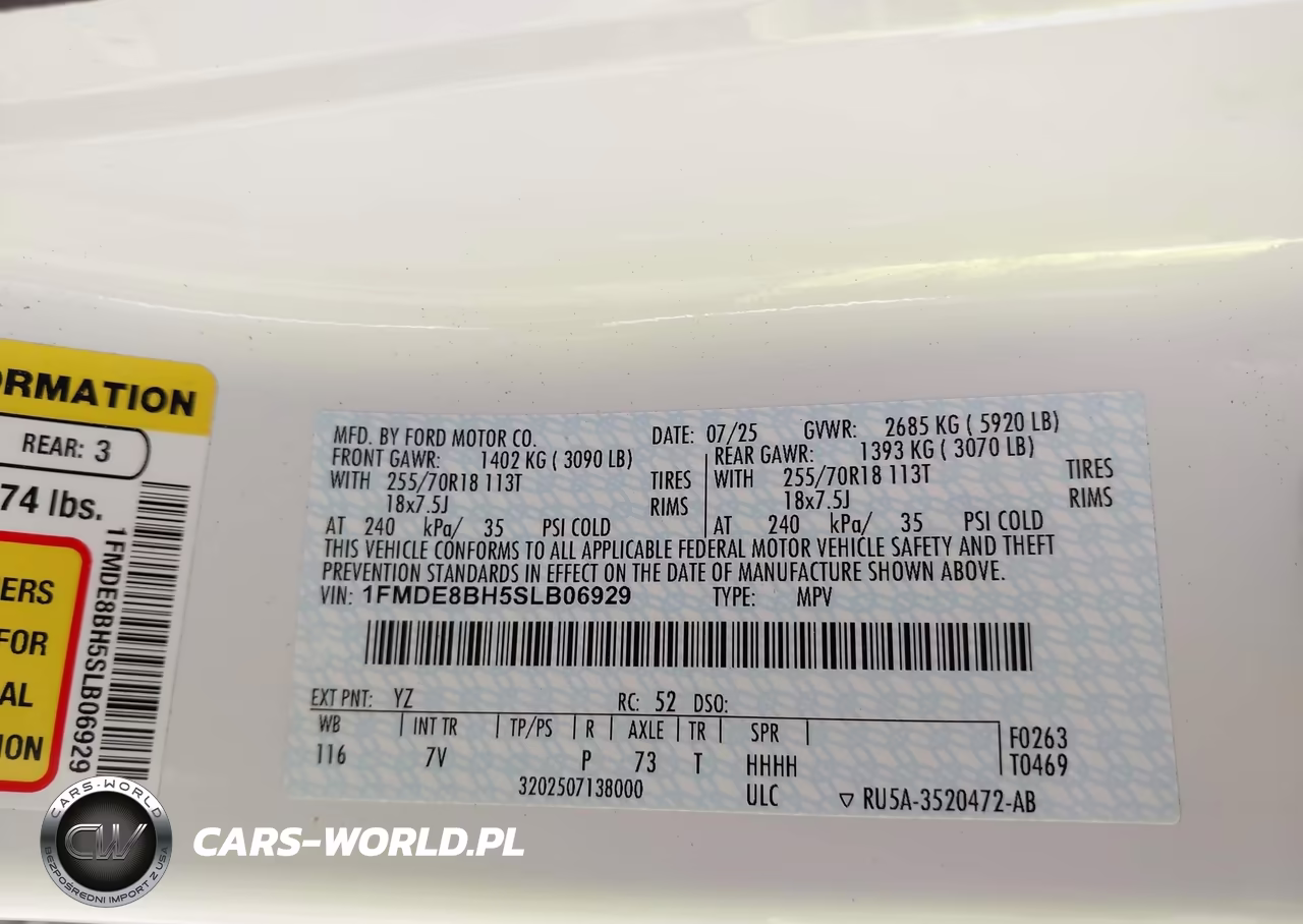 2025 Ford Bronco Outer Banks VIN:1FMDE8BH5SLB06929 - 9