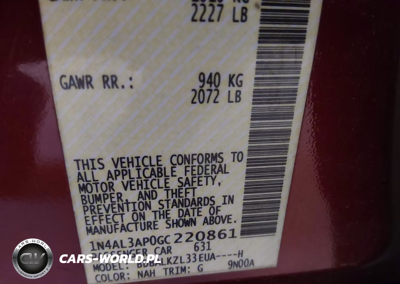 2016 Nissan Altima 2.5 Sv VIN:1N4AL3AP0GC220861 - 9