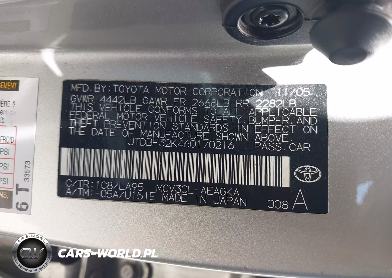 2006 Toyota Camry Xle V6 VIN:JTDBF32K460170216 - 9