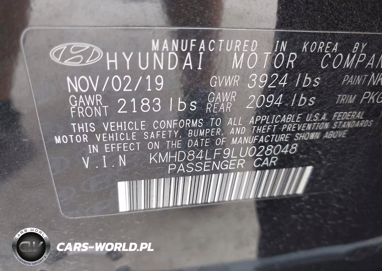2020 Hyundai Elantra Sel VIN:KMHD84LF9LU028048 - 9