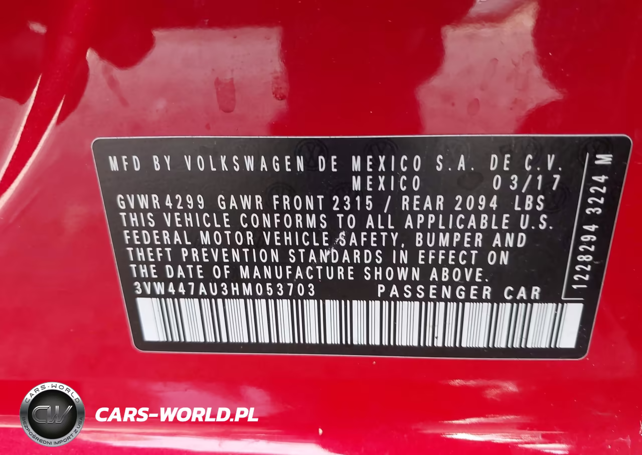 2017 Volkswagen Golf Gti Autobahn 4-Door-S 4-Door-Se 4-Door-Sport 4-Door VIN:3VW447AU3HM053703 - 9