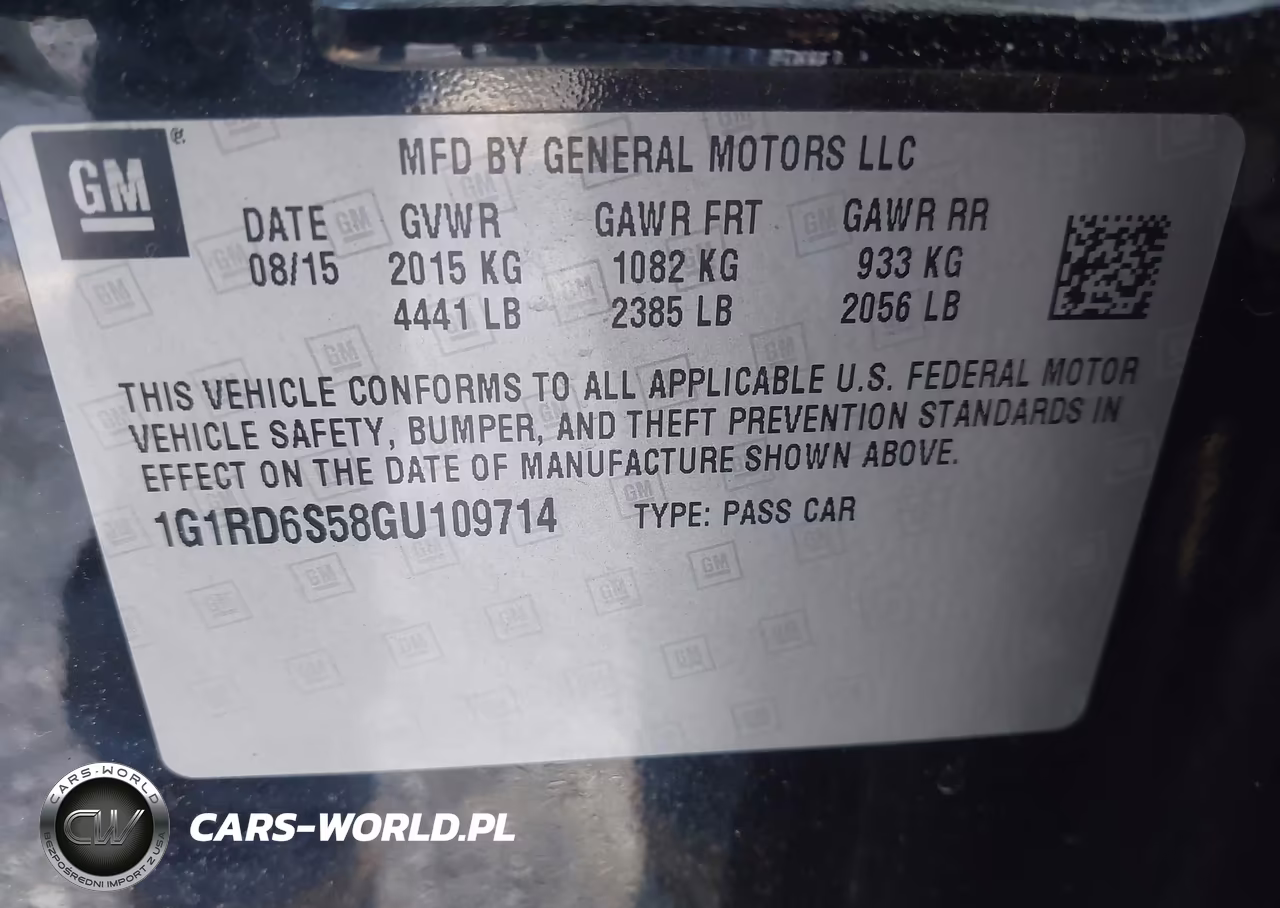 2016 Chevrolet Volt Premier VIN:1G1RD6S58GU109714 - 9