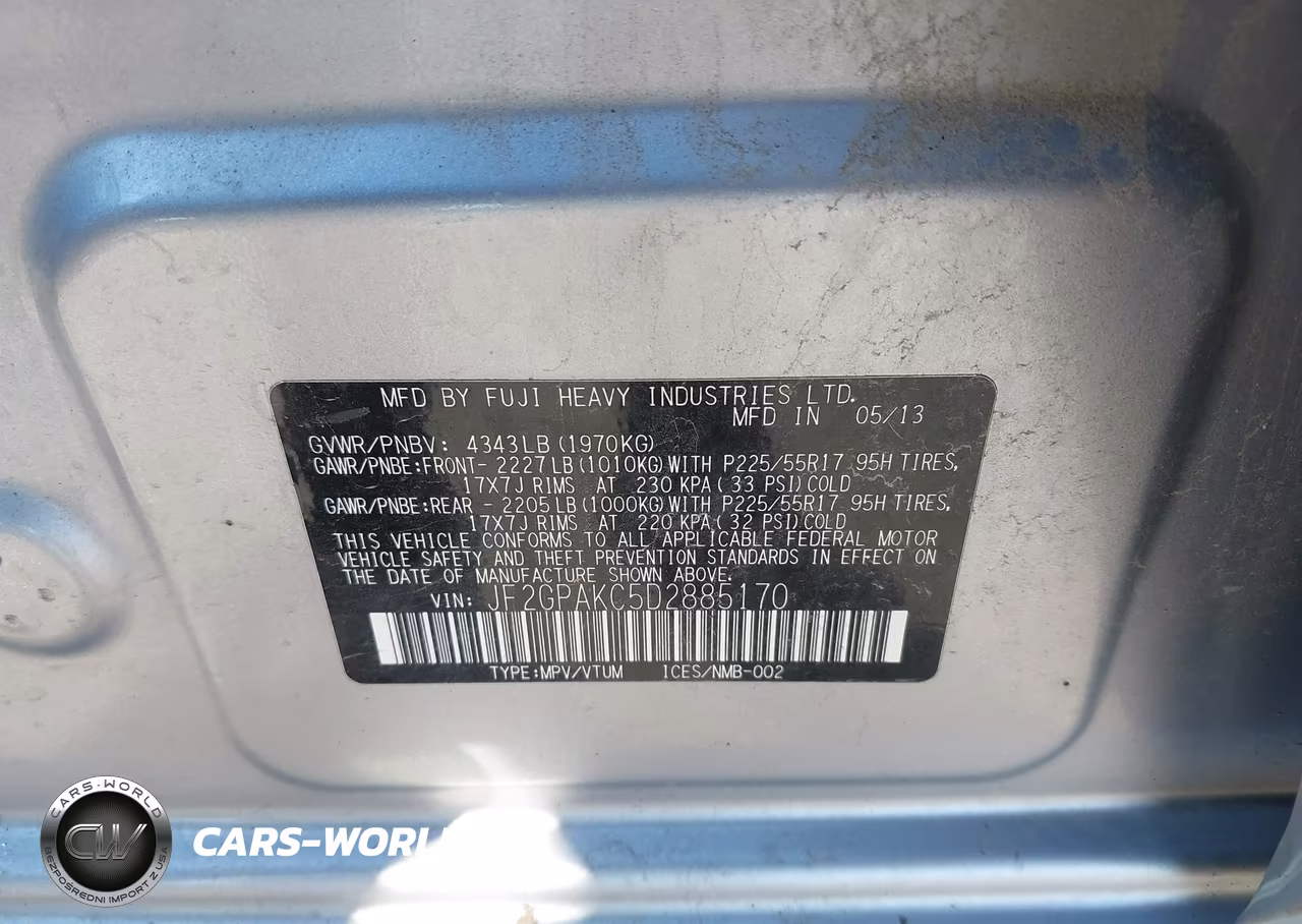 2013 Subaru Xv Crosstrek 2.0I Limited VIN:JF2GPAKC5D2885170 - 9