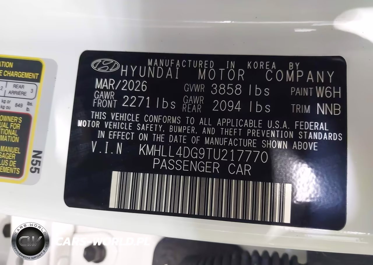 2026 Hyundai Elantra Se VIN:KMHLL4DG9TU217770 - 9