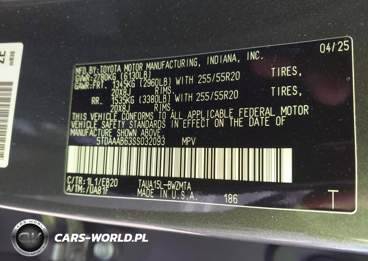 2025 Lexus Tx 350 Premium VIN:5TDAAAB63SS032093 - 9