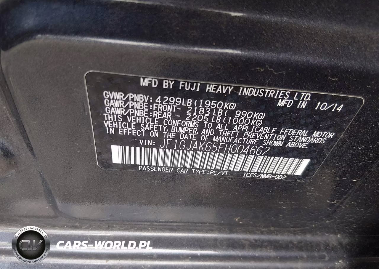 2015 Subaru Impreza 2.0I Premium VIN:JF1GJAK65FH004662 - 9