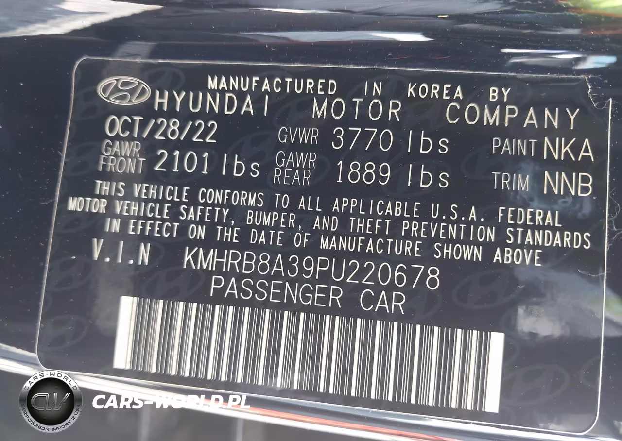 2023 Hyundai Venue Se VIN:KMHRB8A39PU220678 - 9