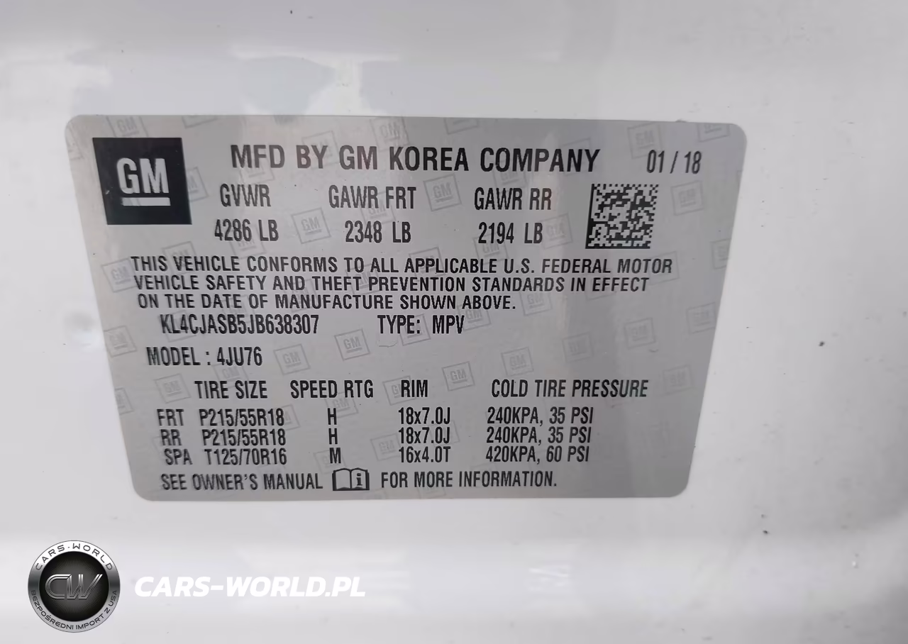 2018 Buick Encore Preferred VIN:KL4CJASB5JB638307 - 9