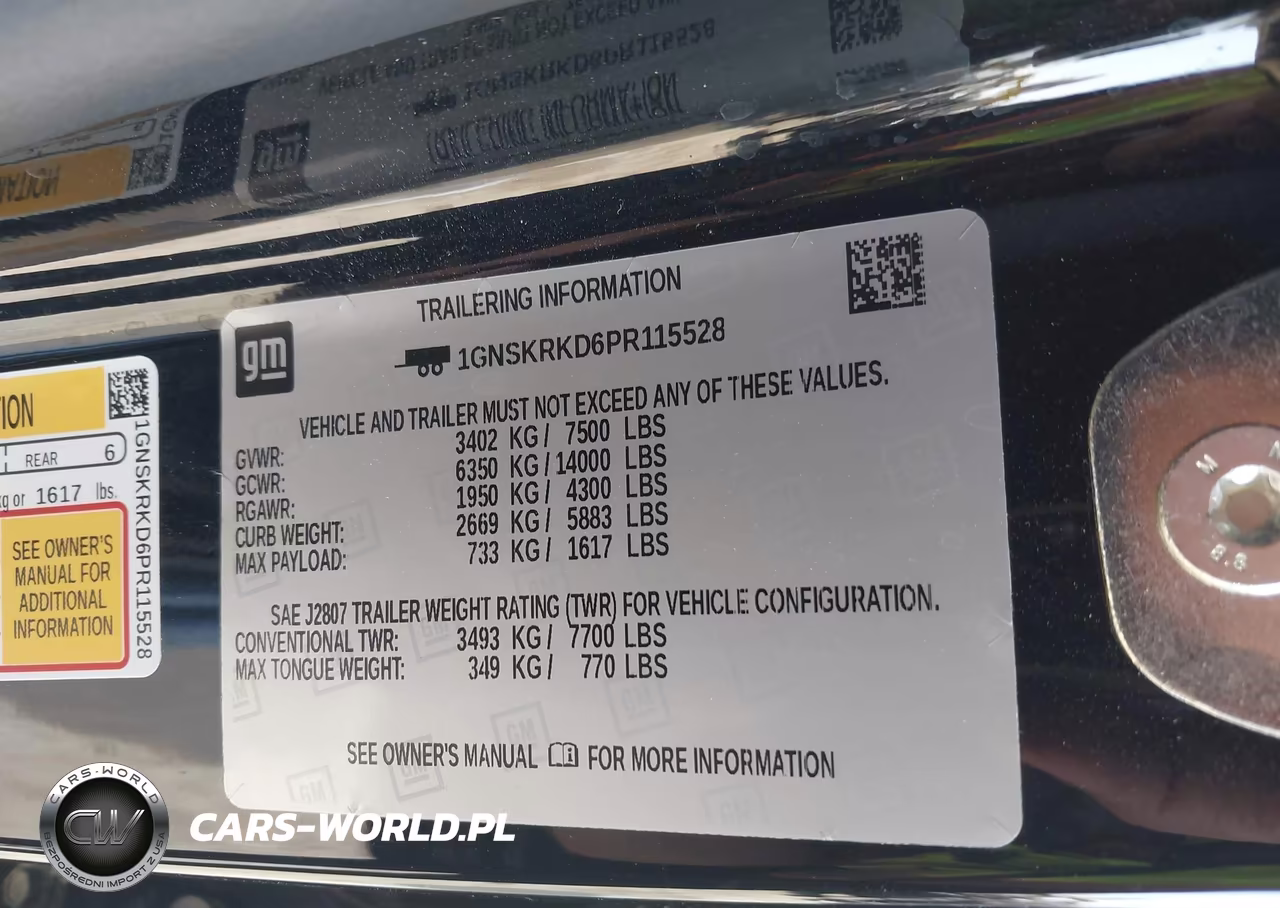 2023 Chevrolet Tahoe 4Wd Rst VIN:1GNSKRKD6PR115528 - 9