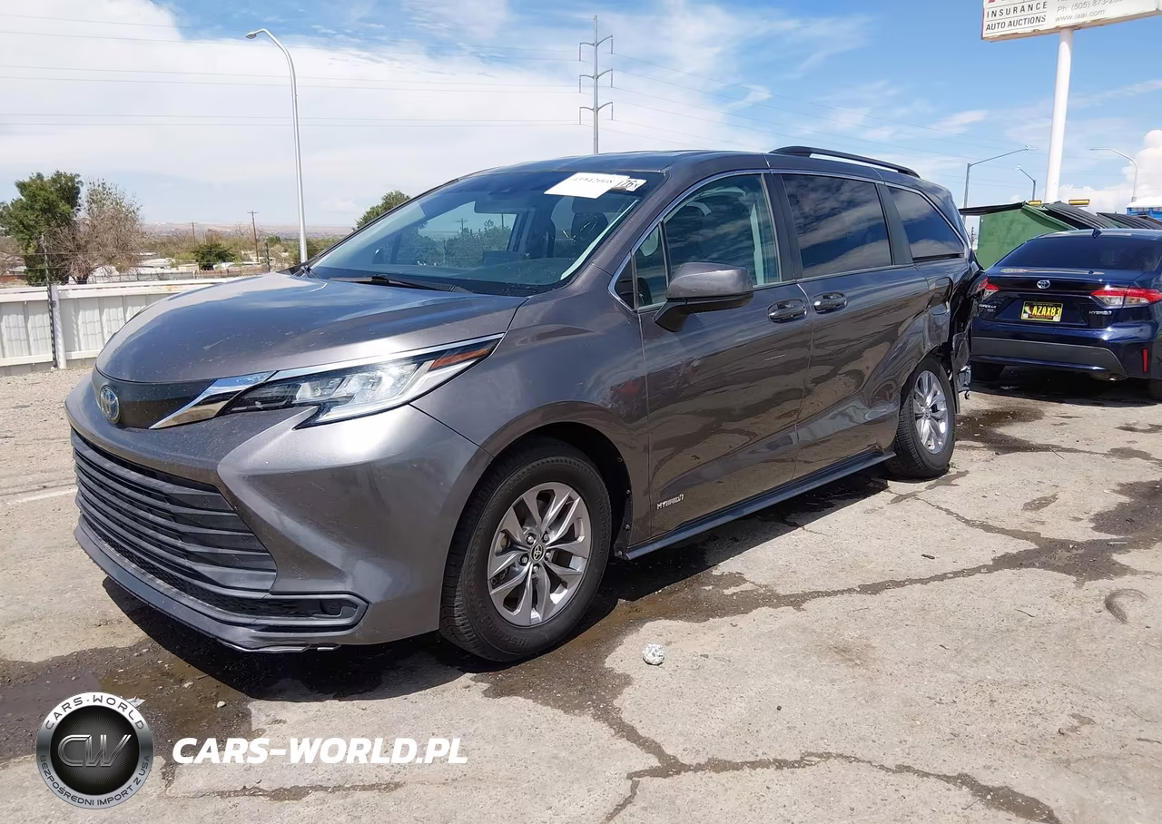 2021 Toyota Sienna Le VIN:5TDKRKEC7MS011111 - 2