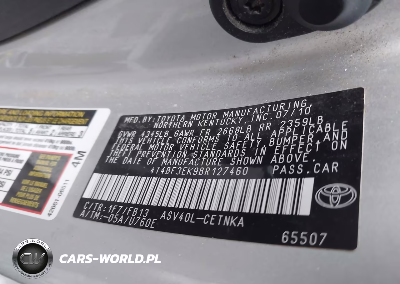 2011 Toyota Camry Le VIN:4T4BF3EK9BR127460 - 8