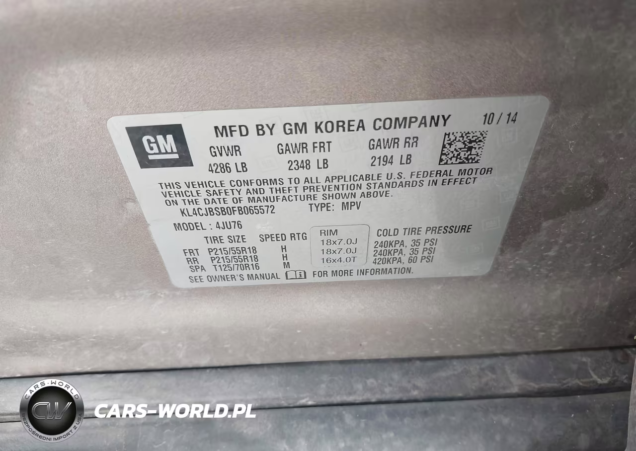 2015 Buick Encore Convenience VIN:KL4CJBSB0FB065572 - 9