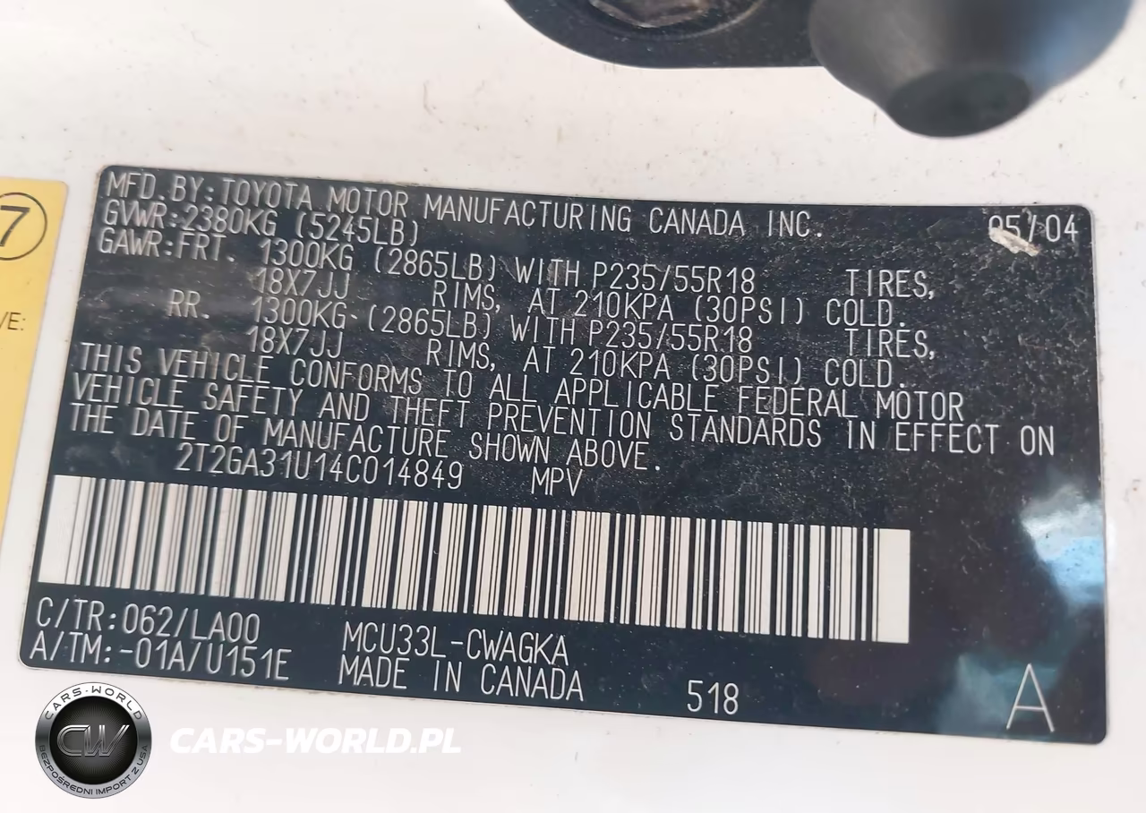 2004 Lexus Rx 330 VIN:2T2GA31U14C014849 - 9