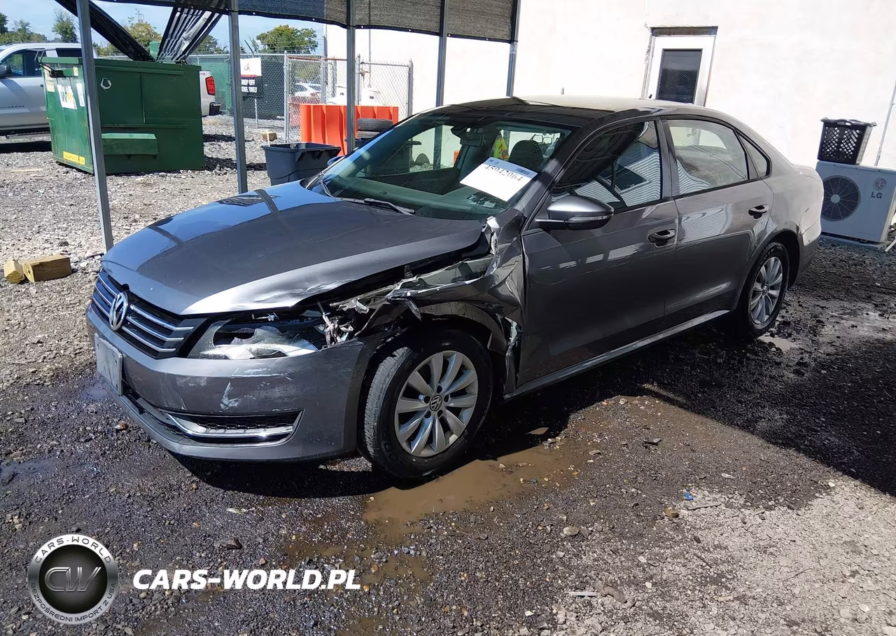 2012 Volkswagen Passat S VIN:1VWAP7A38CC015850 - 2