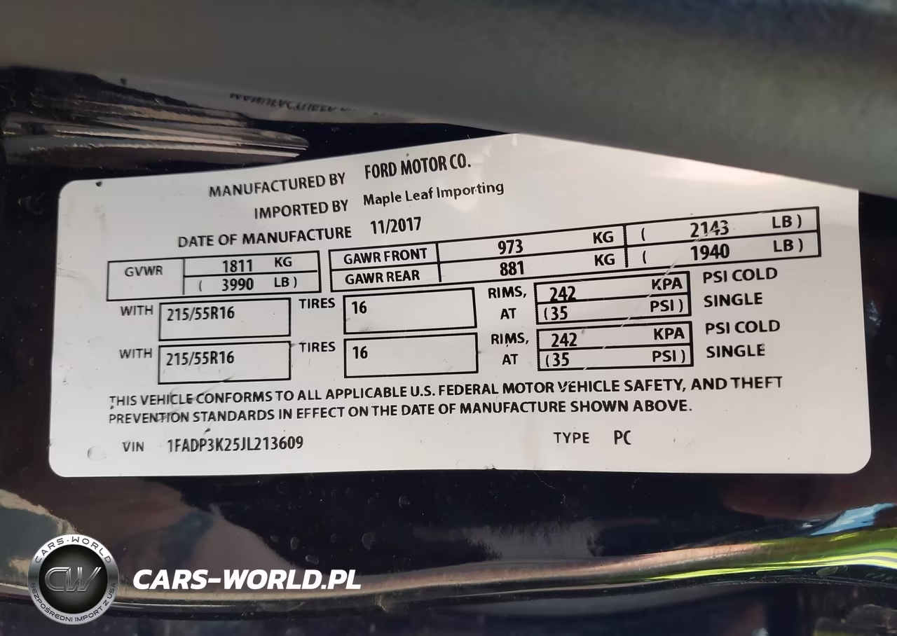 2018 Ford Focus Se VIN:1FADP3K25JL213609 - 9
