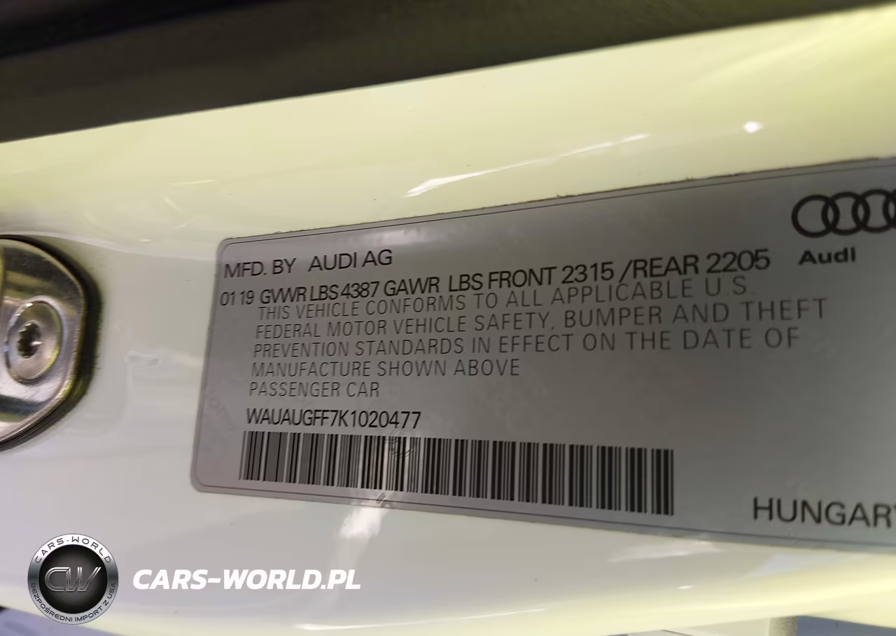 2019 Audi A3 40 Premium-40 Titanium Premium VIN:WAUAUGFF7K1020477 - 9