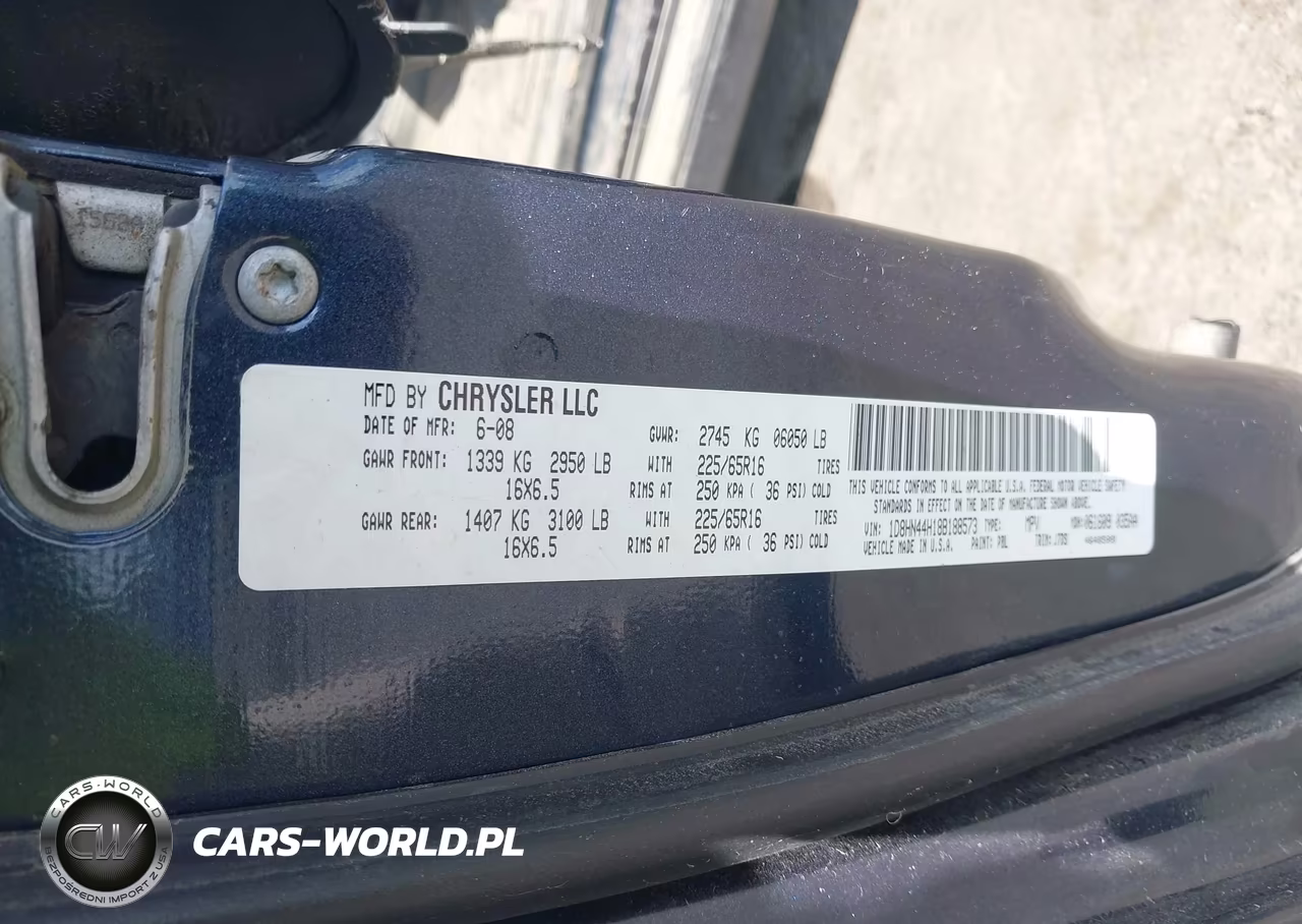 2008 Dodge Grand Caravan Se VIN:1D8HN44H18B188573 - 9