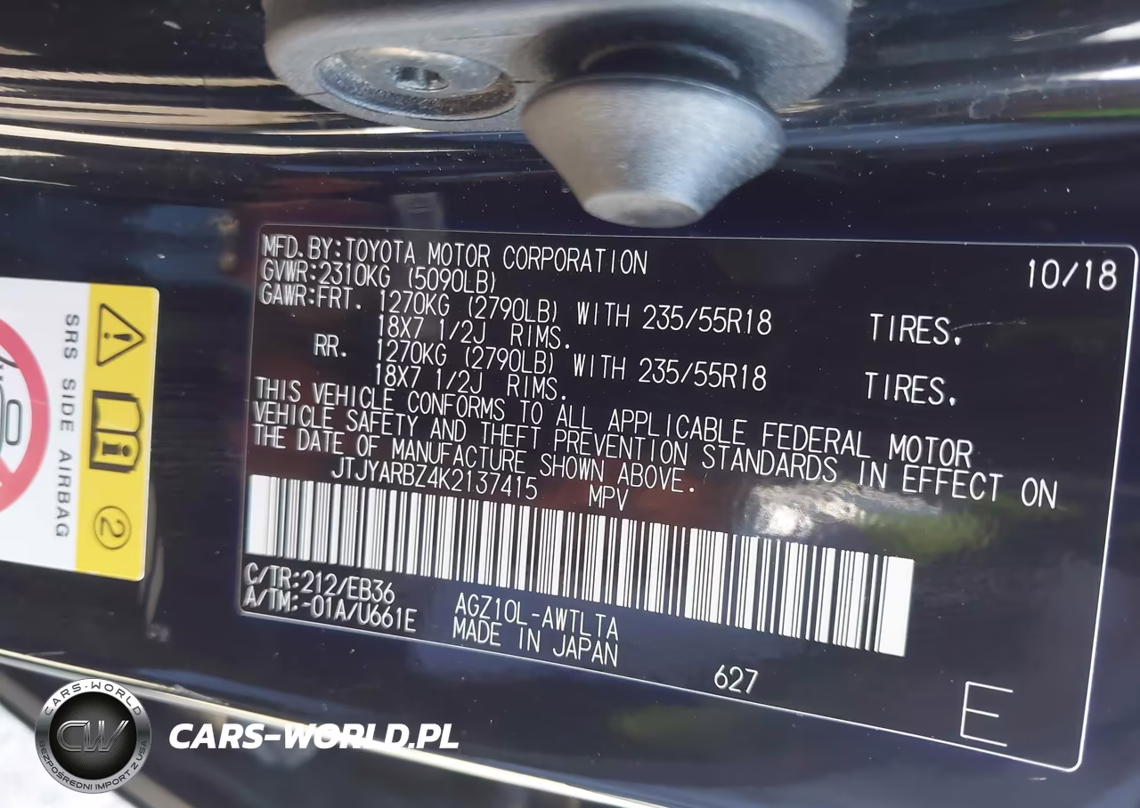 2019 Lexus Nx 300 F Sport VIN:JTJYARBZ4K2137415 - 9