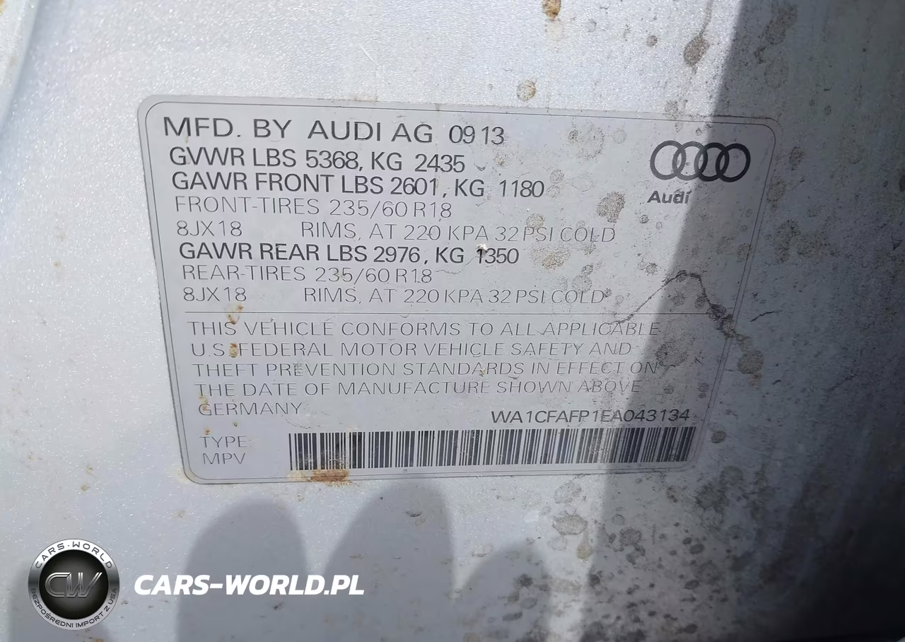 2014 Audi Q5 2.0T Premium VIN:WA1CFAFP1EA043134 - 9