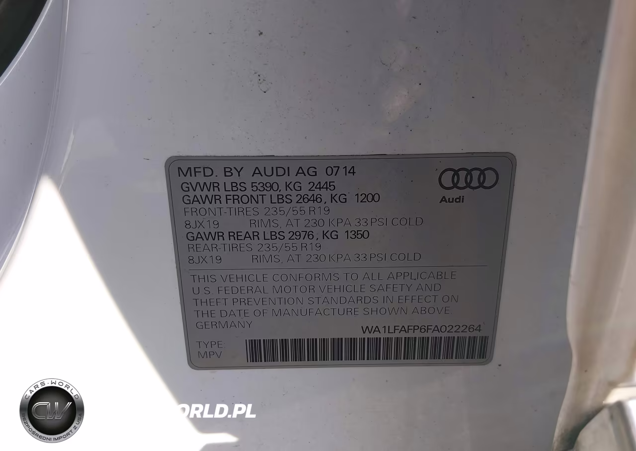 2015 Audi Q5 2.0T Premium VIN:WA1LFAFP6FA022264 - 9
