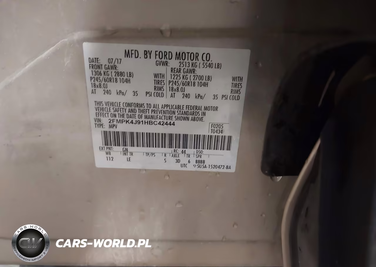 2017 Ford Edge Sel VIN:2FMPK4J91HBC42444 - 9