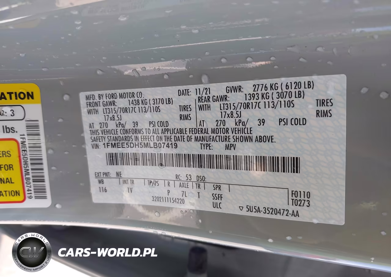 2021 Ford Bronco Badlands VIN:1FMEE5DH5MLB07419 - 9