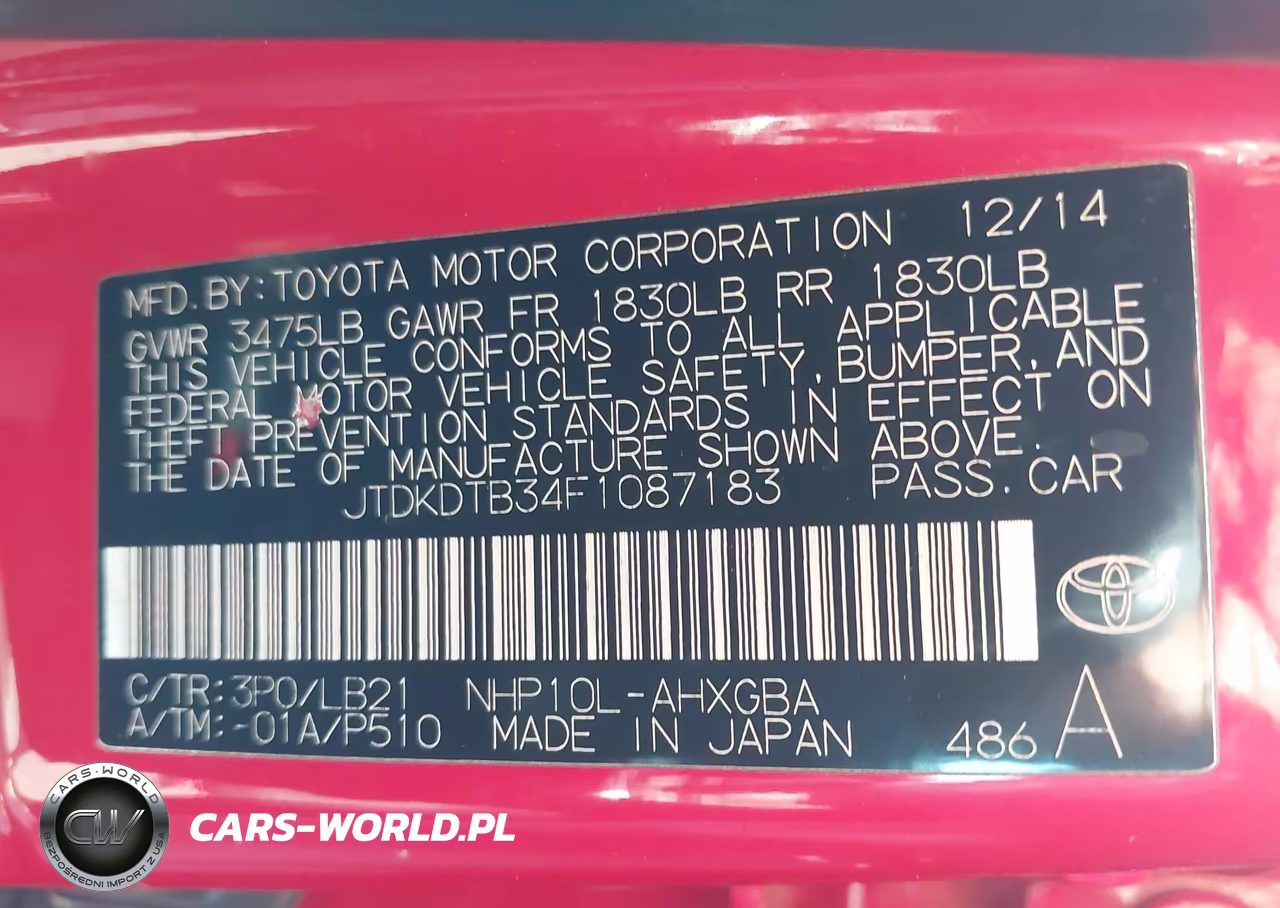 2015 Toyota Prius C Four VIN:JTDKDTB34F1087183 - 9