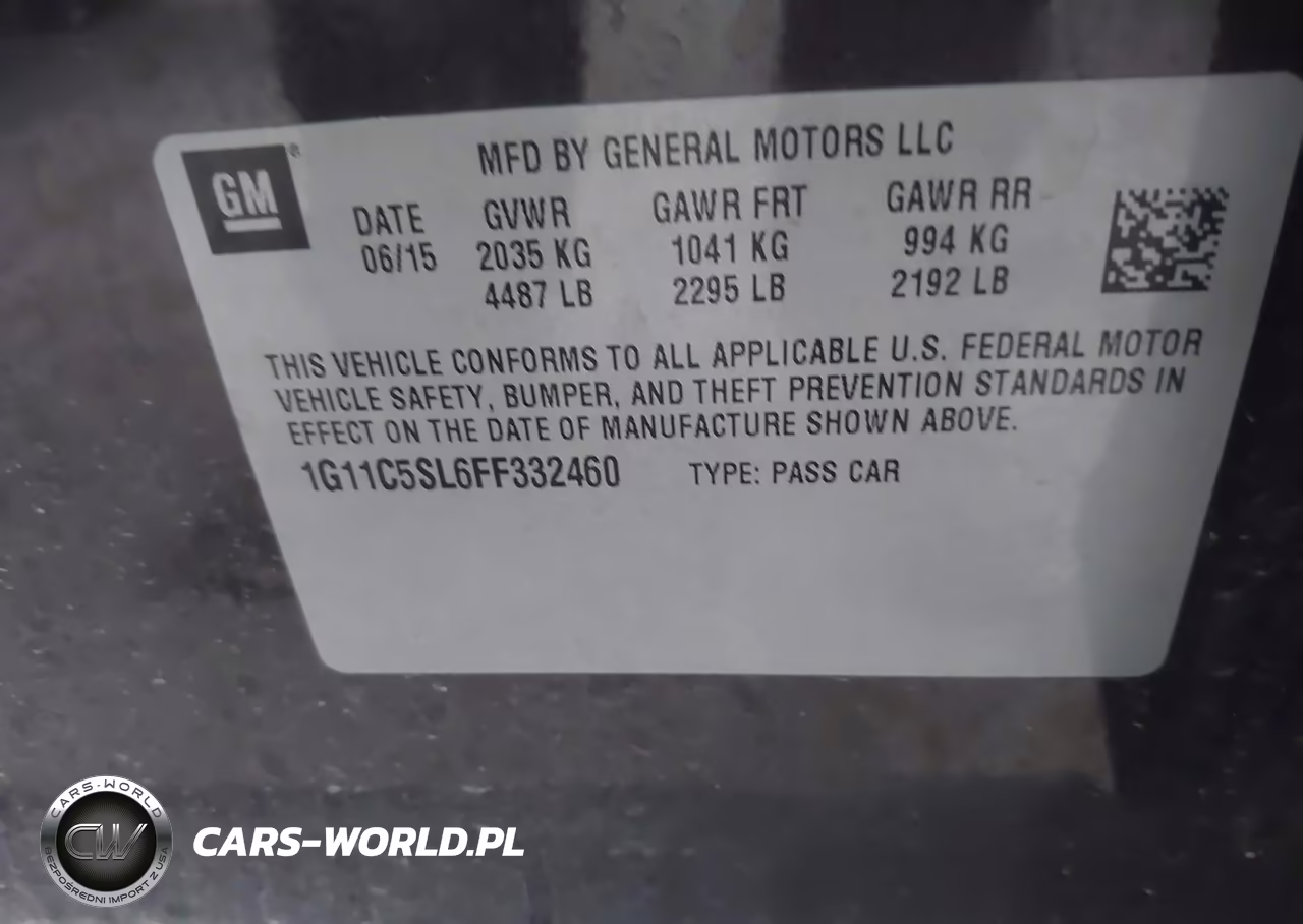 2015 Chevrolet Malibu 1Lt VIN:1G11C5SL6FF332460 - 9