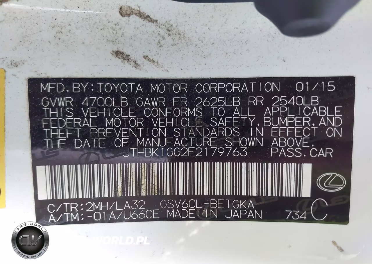 2015 Lexus Es 350 Crafted Line VIN:JTHBK1GG2F2179763 - 9