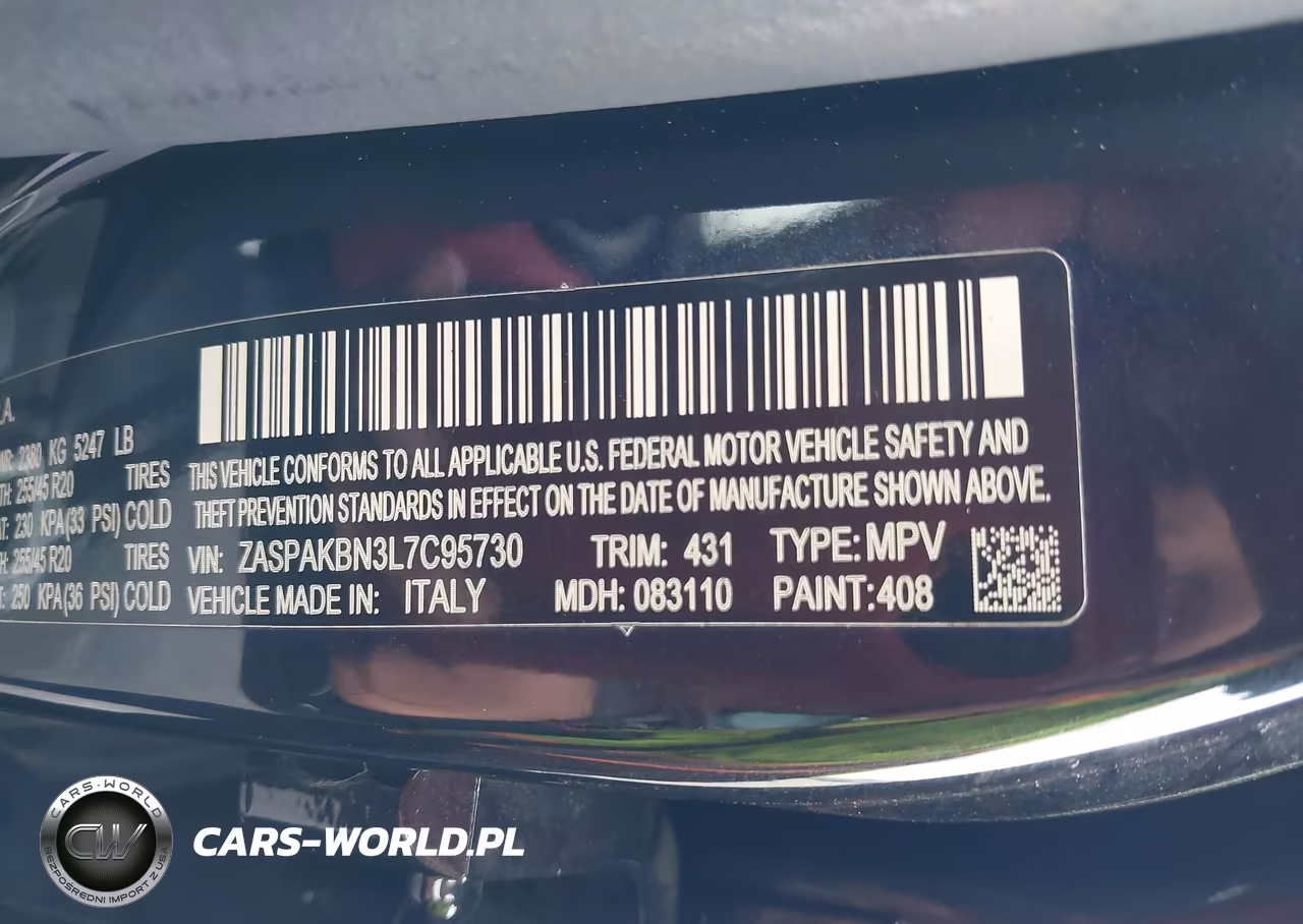 2020 Alfa Romeo Stelvio Ti Awd VIN:ZASPAKBN3L7C95730 - 9