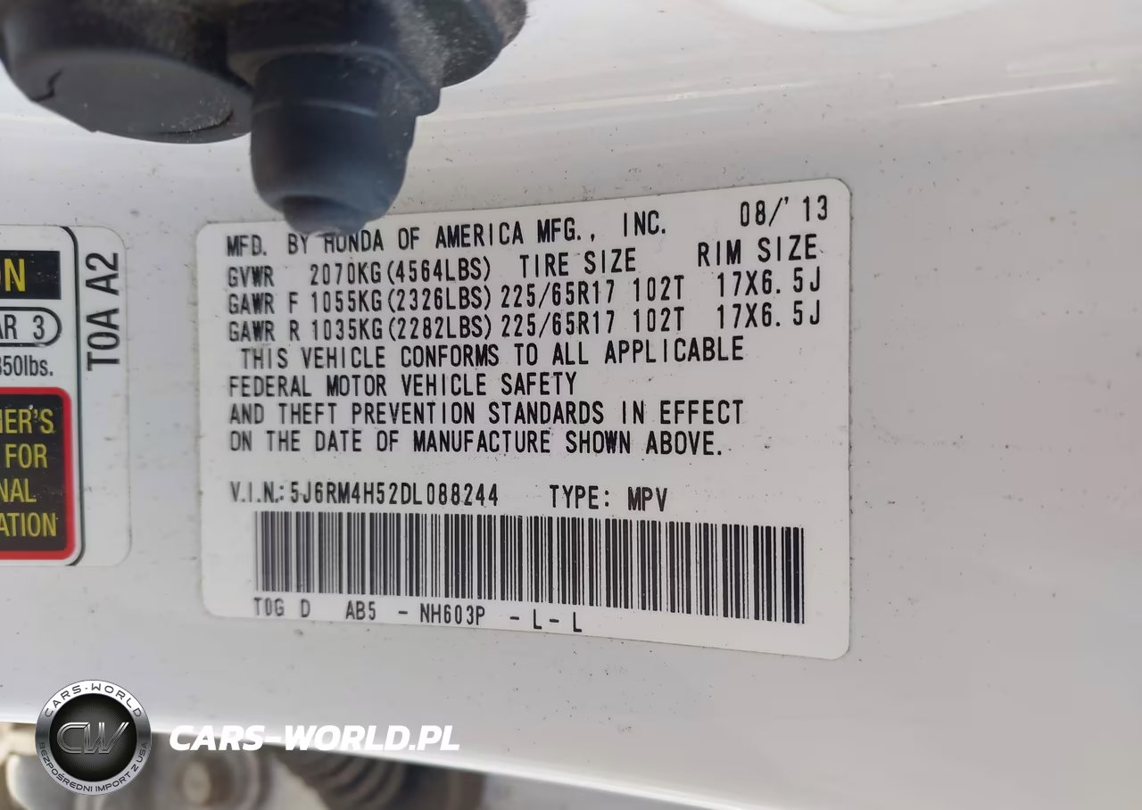 2013 Honda Cr-V Ex VIN:5J6RM4H52DL088244 - 9