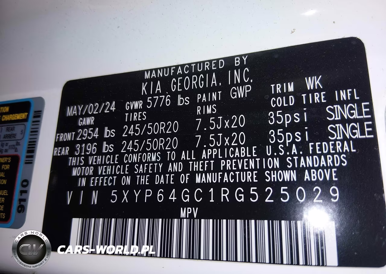 2024 Kia Telluride S VIN:5XYP64GC1RG525029 - 9