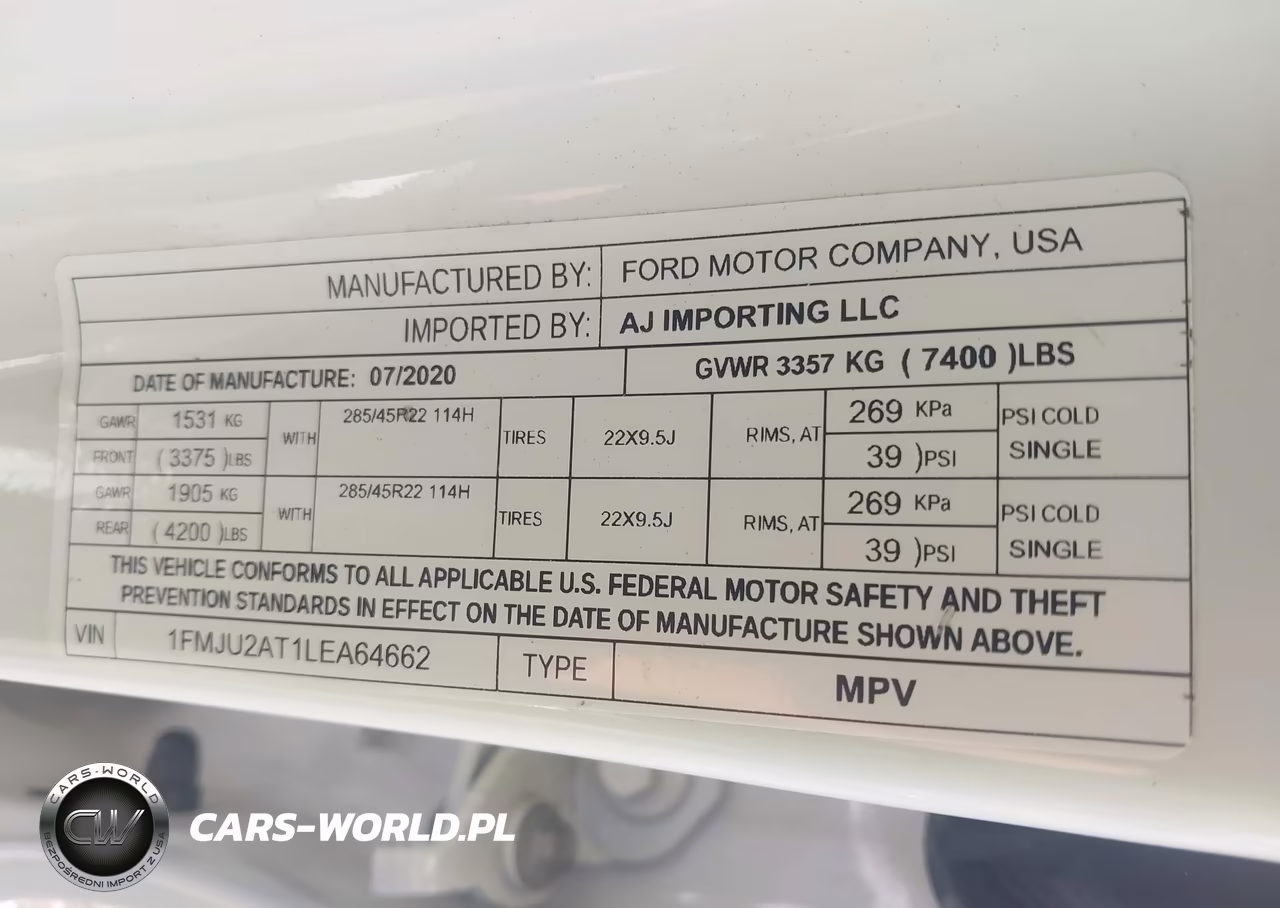 2020 Ford Expedition Limited VIN:1FMJU2AT1LEA64662 - 9