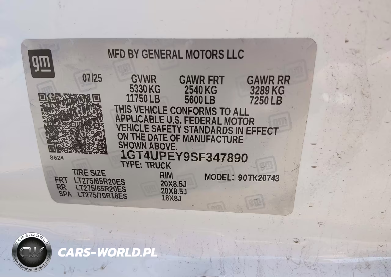 2025 GMC Sierra 2500Hd 4Wd Standard Bed At4 VIN:1GT4UPEY9SF347890 - 9