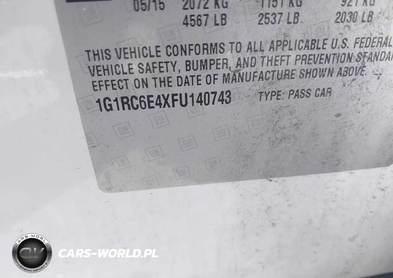 2015 Chevrolet Volt VIN:1G1RC6E4XFU140743 - 9