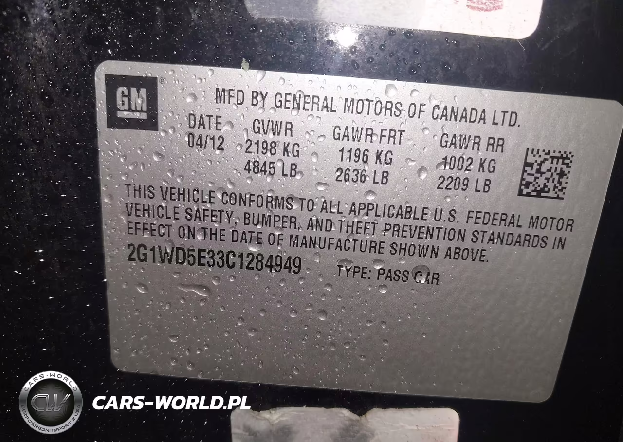 2012 Chevrolet Impala Police VIN:2G1WD5E33C1284949 - 9