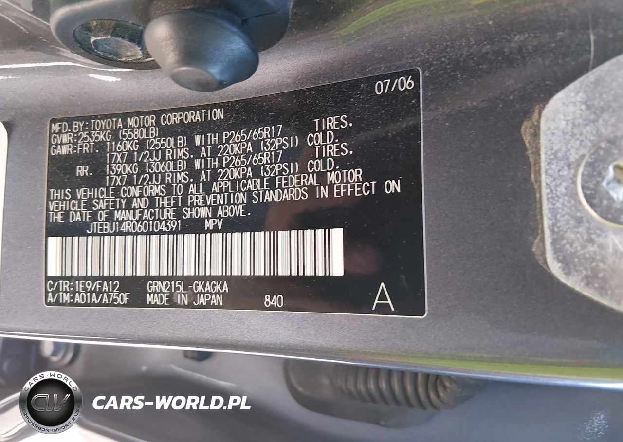2006 Toyota 4Runner Sr5 V6 VIN:JTEBU14R060104391 - 9
