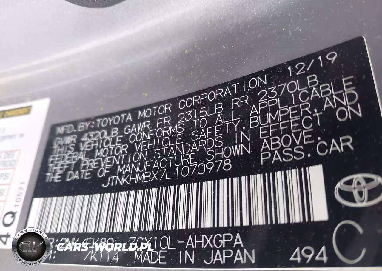 2020 Toyota C-Hr Xle VIN:JTNKHMBX7L1070978 - 9