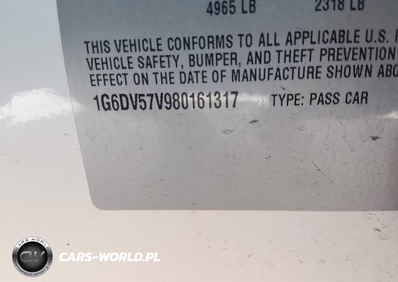 2008 Cadillac Cts Rwd W-1Sb VIN:1G6DV57V980161317 - 9