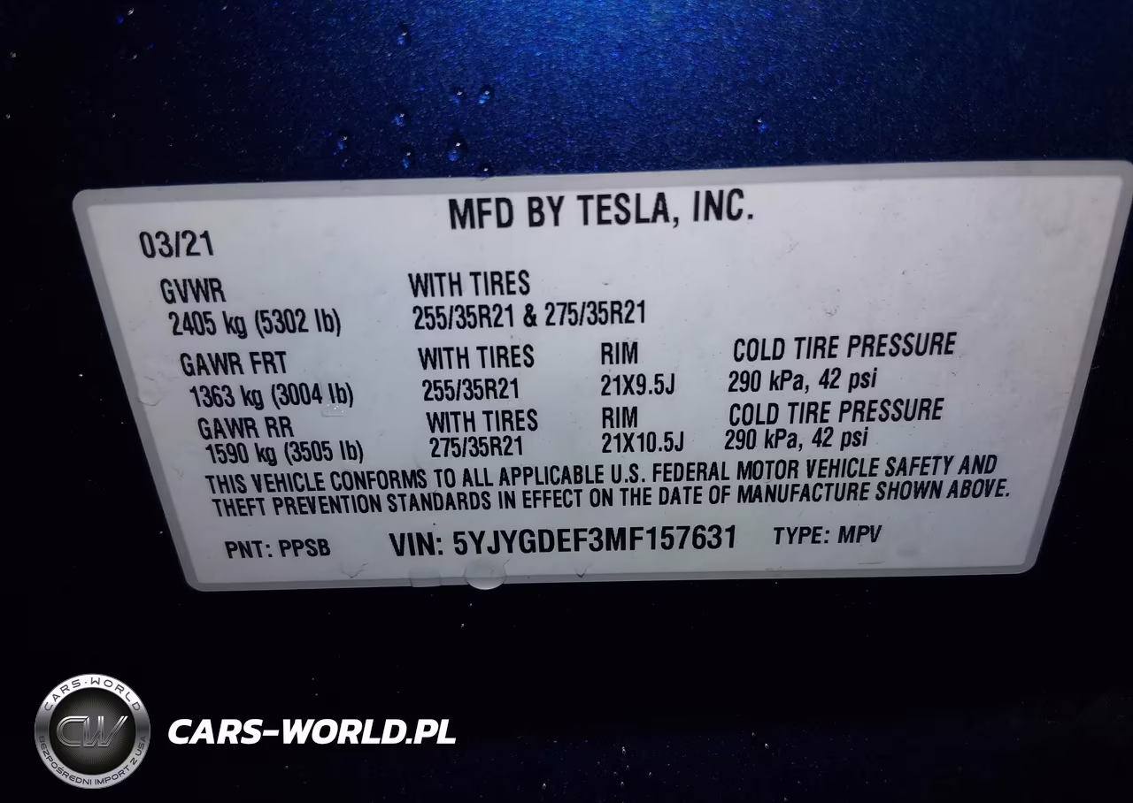 2021 Tesla Model Y Performance Dual Motor All-Wheel Drive VIN:5YJYGDEF3MF157631 - 9