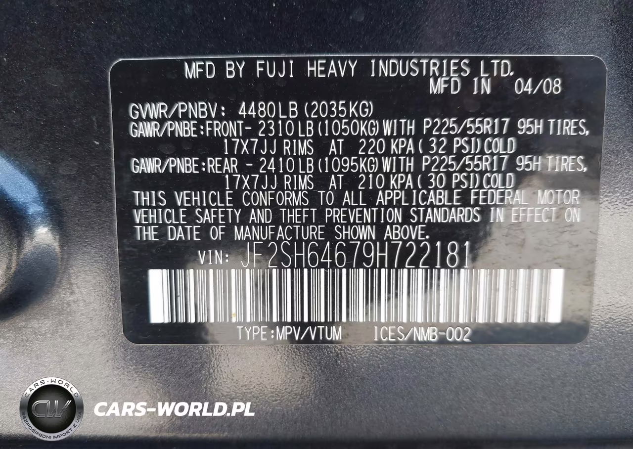 2009 Subaru Forester 2.5X Limited VIN:JF2SH64679H722181 - 9