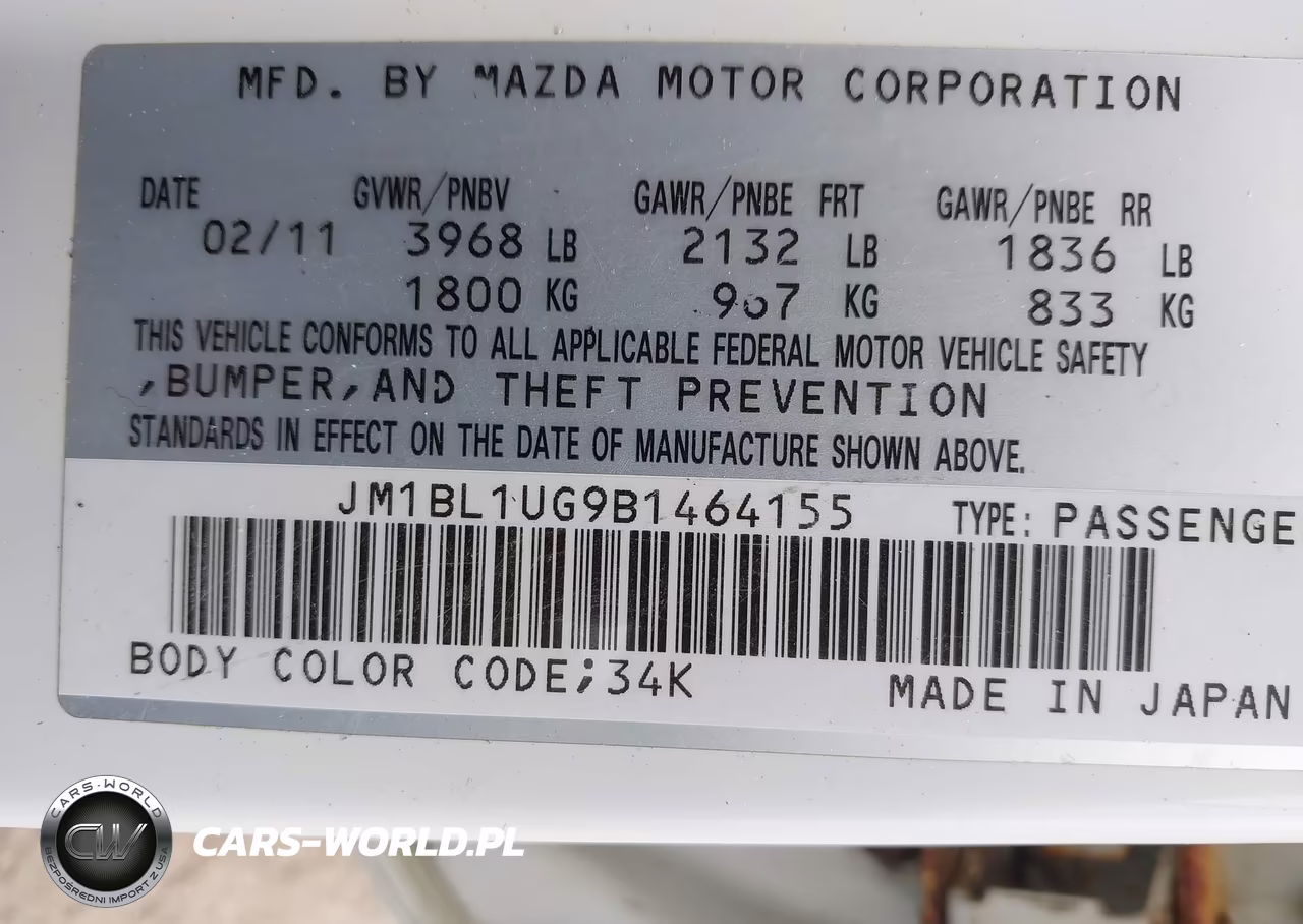 2011 Mazda Mazda3 I Sport VIN:JM1BL1UG9B1464155 - 9