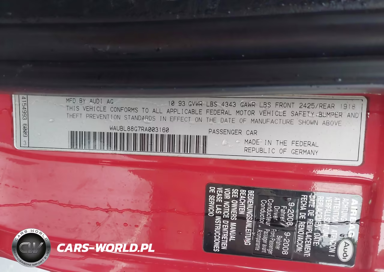 1994 Audi Cabriolet VIN:WAUBL88G7RA003160 - 9