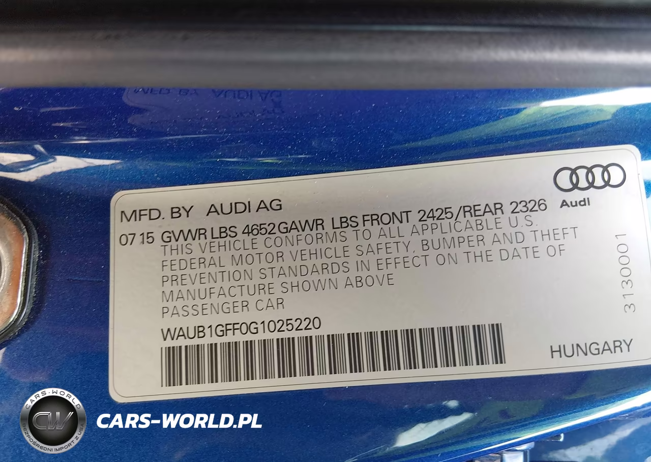 2016 Audi S3 Premium Plus VIN:WAUB1GFF0G1025220 - 9