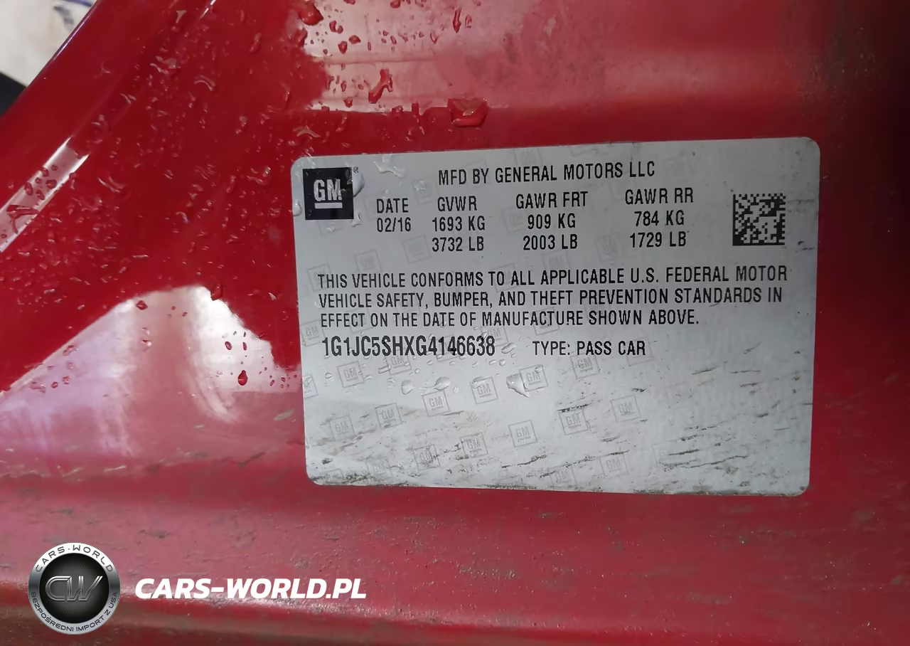 2016 Chevrolet Sonic Lt Auto VIN:1G1JC5SHXG4146638 - 9