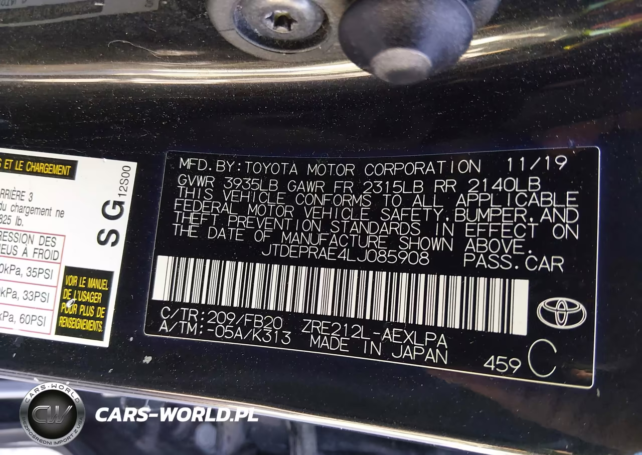 2020 Toyota Corolla Le VIN:JTDEPRAE4LJ085908 - 9