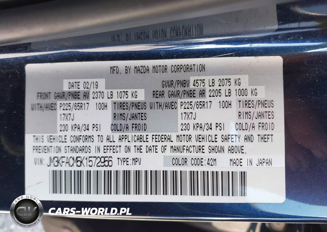 2019 Mazda Cx-5 Touring VIN:JM3KFACM5K1572956 - 9