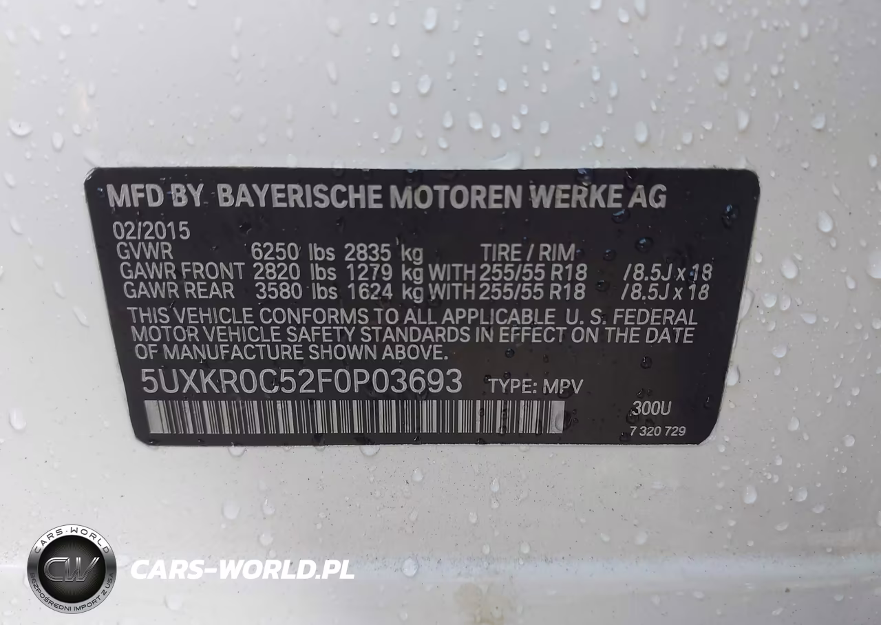 2015 BMW X5 xDrive35I VIN:5UXKR0C52F0P03693 - 9