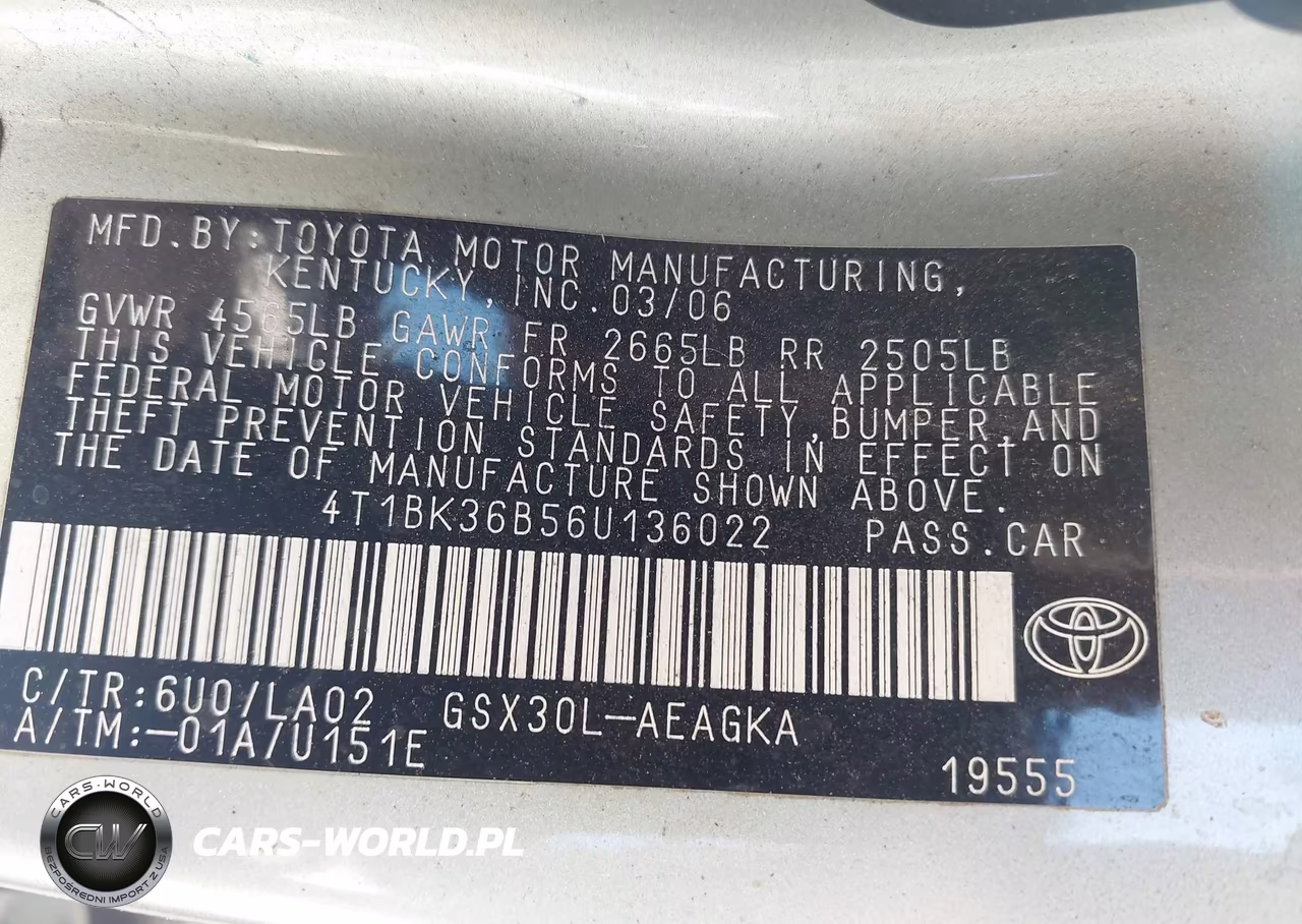 2006 Toyota Avalon Xls VIN:4T1BK36B56U136022 - 9